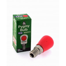 Bell 15w Red Coloured Pygmy Bulb SES E14 Small Screw 02624