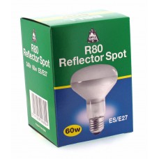 5 x Bell R80 60w ES E27 Screw 02880 Reflector Spot Bulb Dimmable