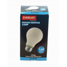 Eveready 100w Pearl E27 Screw Cap GLS Dimmable Light Bulb S5797 Warm White