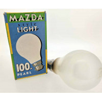 Mazda 240v 100w GLS Pearl Light Bulb BC Bayonet Mazda 240v 100w GLS Pearl Light Bulb BC Bayonet