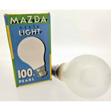 Mazda 240v 100w GLS Pearl Light Bulb BC Bayonet Mazda 240v 100w GLS Pearl Light Bulb BC Bayonet