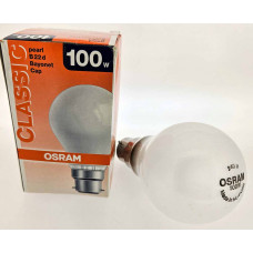 Osram 240v 100w GLS Pearl Light Bulb BC Bayonet Osram 240v 100w GLS Pearl Light Bulb BC Bayonet