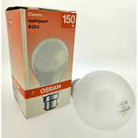 Osram 240v 150w GLS Pearl Light Bulb BC Bayonet Osram 240v 150w GLS Pearl Light Bulb BC Bayonet