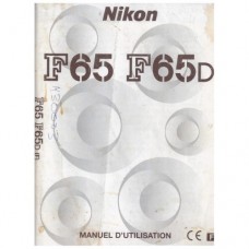 Nikon F65 / F65D Instruction Manual FRENCH Edition