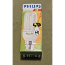 Philips Genie 11W (60 Watt equivalent) Energy Saver light bulb BC Standard Bayonet