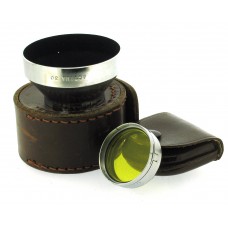Actina 30 Lens Hood with Yellow Filter and Leather Cases